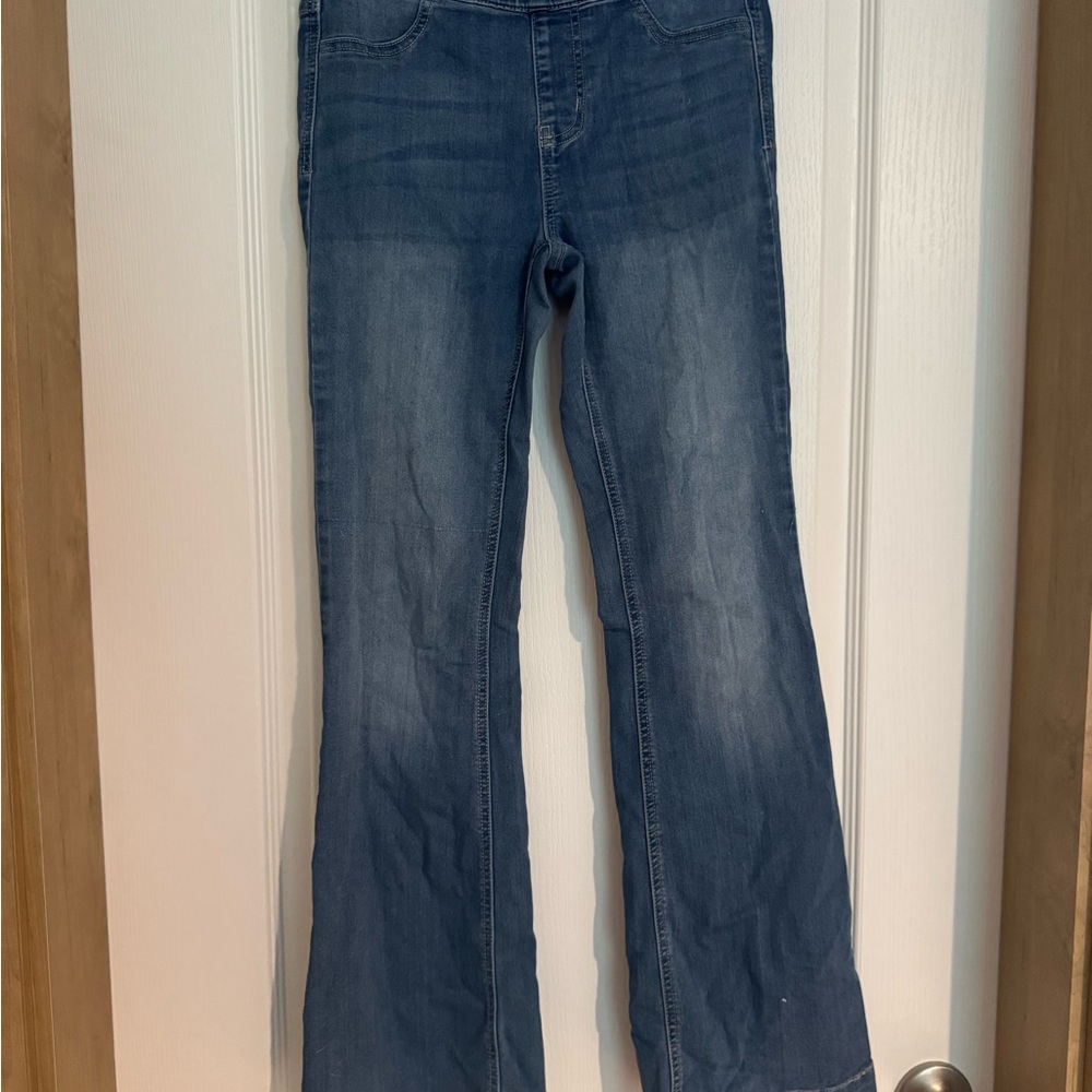 Cello Blue Flare Wide Leg Jeans